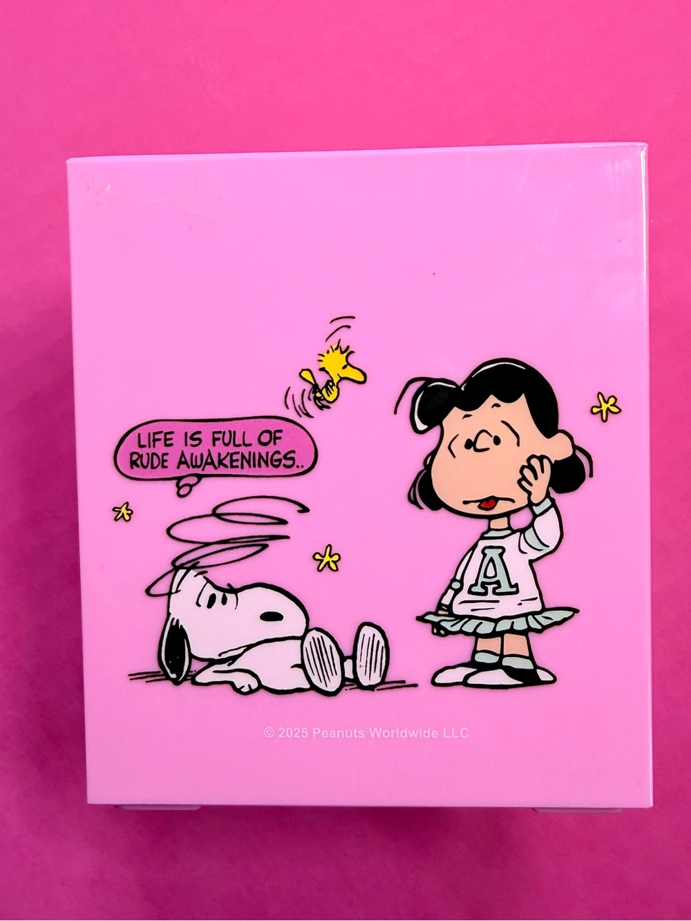 Peanuts Pink Snoopy & Lucy Pen Holder